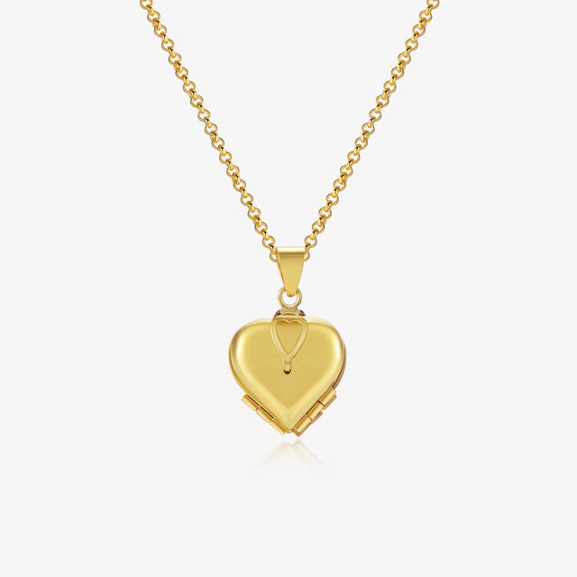 Photo Locket Necklace on white background