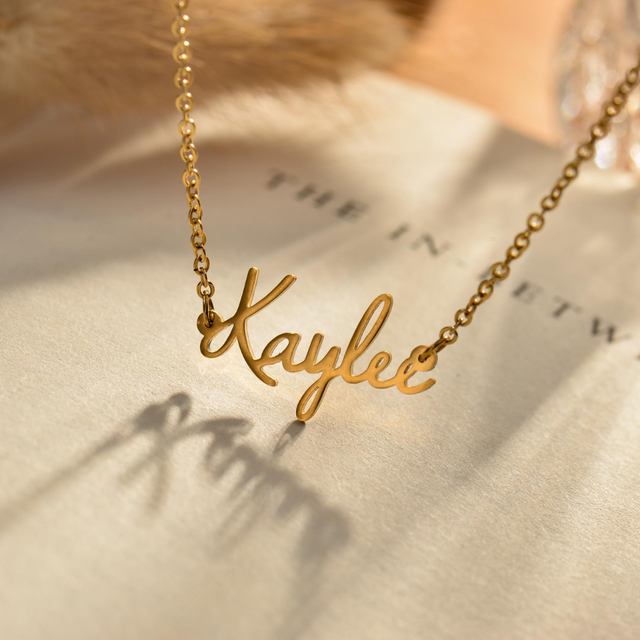 Kids Fairy Name Necklace on book page