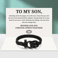 Card Creative Mother and Son Forever Linked Together Nautical Bracelet