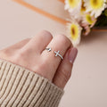 Model wearing To My Daughter Pray Through It Cross & Heart Ring