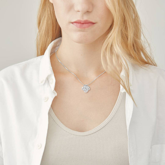 To My Daughter, You Will Always Be My Baby Girl Necklace worn by model