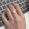 Short looped video showcasing Birth Flower Statement Ring