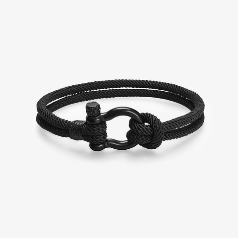 Black Mother and Son Forever Linked Together Nautical Bracelet