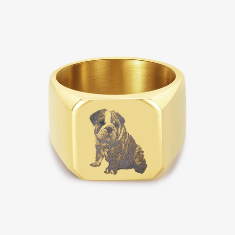 Custom Pet Portrait Ring