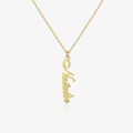 Gold variant of Classic Vertical Name Necklace