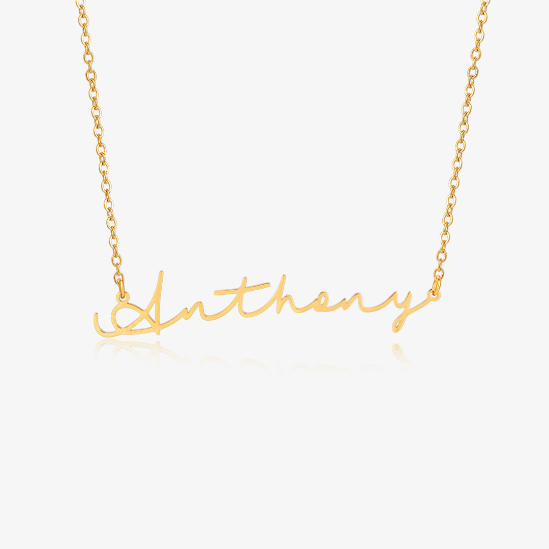 Gold variant Personalized Minimalist Name Necklace