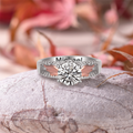 Lifestyle shot of I'll Hold You in My Heart Personalized Circle Wings Memorial Ring