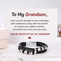 I Am So Proud Of You - Grandson Bracelet card design and message