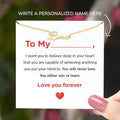 Card Message of Love You Forever Personalized Script Name Anklet