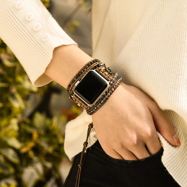 model wearing the Apple watch band