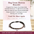 Hug From Heaven Morse Code Bracelet card phrase