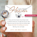 I'll Hold You in My Heart Personalized Photo Projection Necklace with heartwarming message card