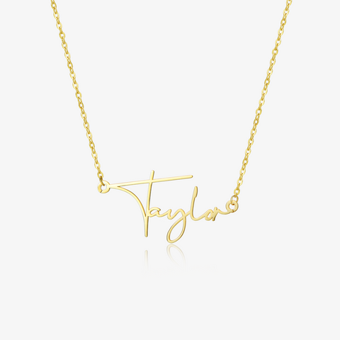 Gold Dainty Paris Name Necklace