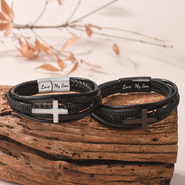 Creative shot for Leather Cross Bracelets