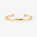 gold-colored Custom Engraved Bangle