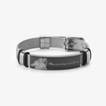 Personalized Spotify Photo Bracelet on white background