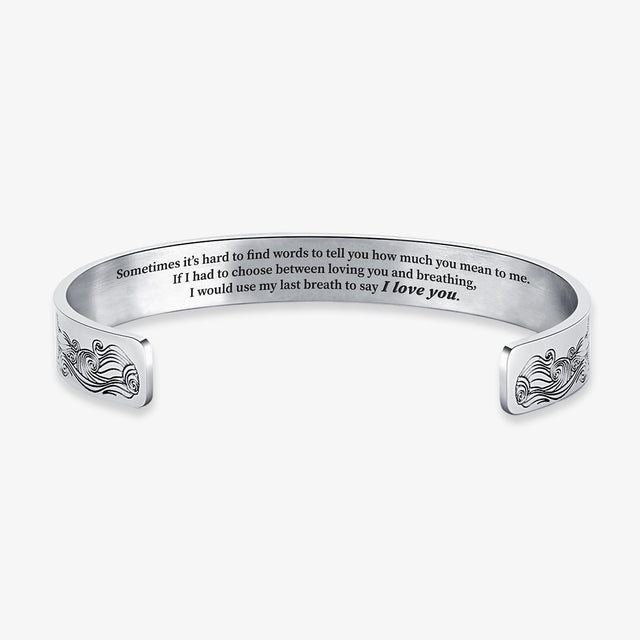 I Love You Till My Last Breath Bracelet on a white background