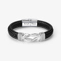 To My Man, You Are The One Forever Linked Bracelet on white background