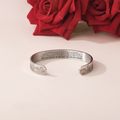 To My Best Friend, Thanks For Coming Into My Life Bracelet on plain canvas with red roses