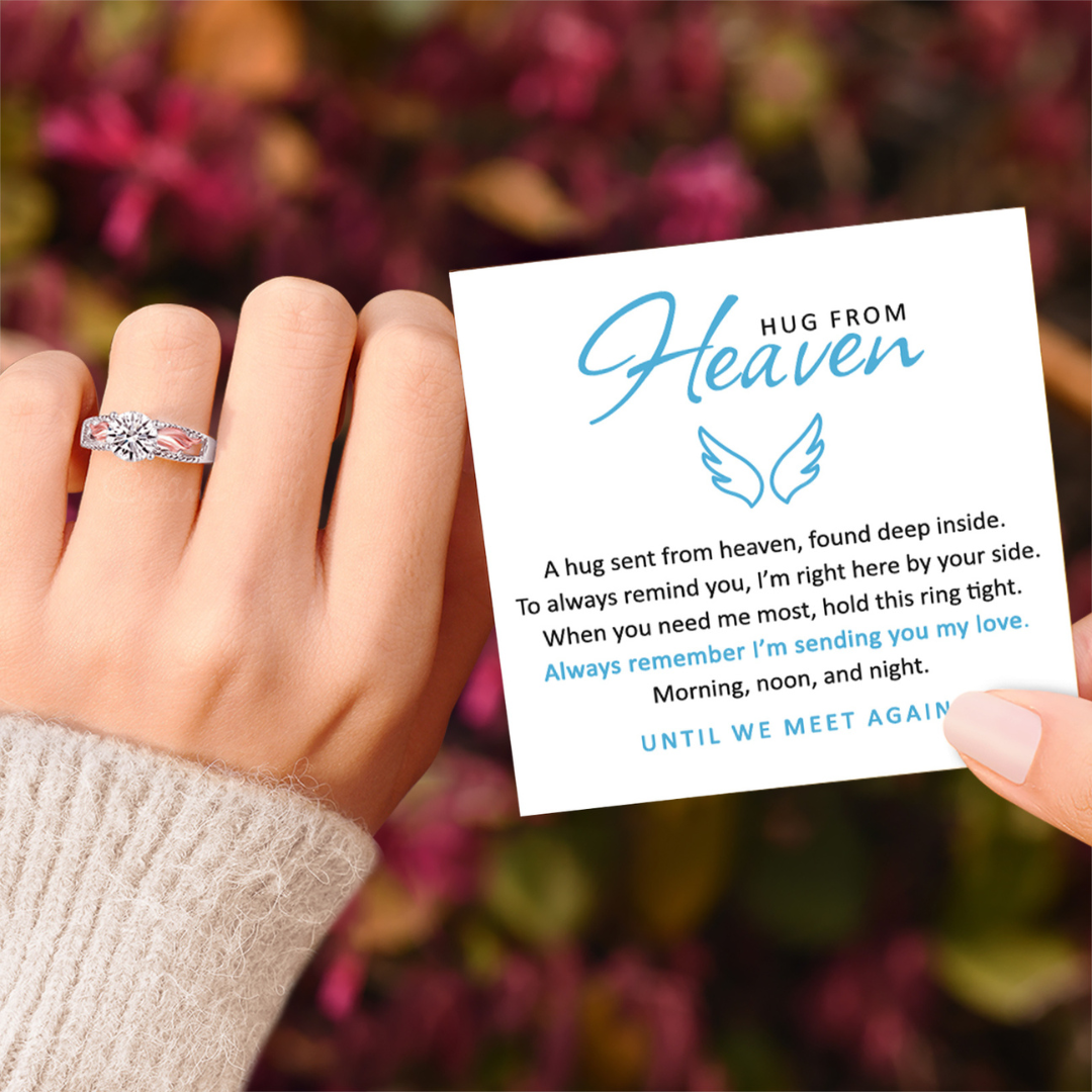 Hug From Heaven Circle Wings Memorial Ring CARINA – Carina