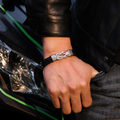 male model wearing To My Man, You Are The One Forever Linked Bracelet