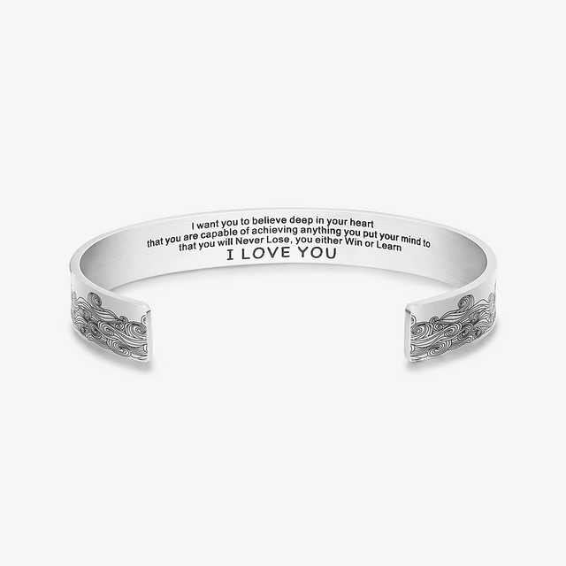 To My Granddaughter, I Love You Bracelet on white background