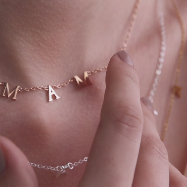 To my MAMA Necklace short video clip of model wearing it